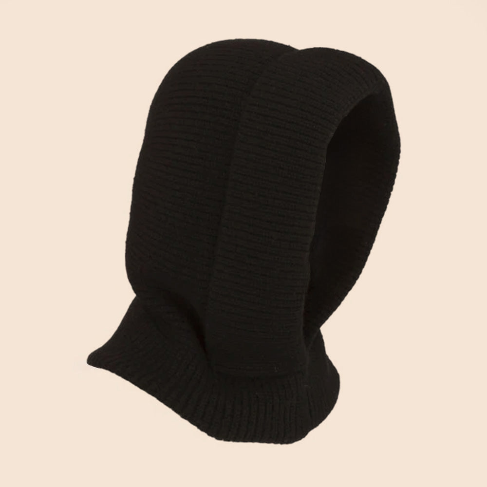 CAPPUCCIO IN MAGLIA CON RISVOLTO