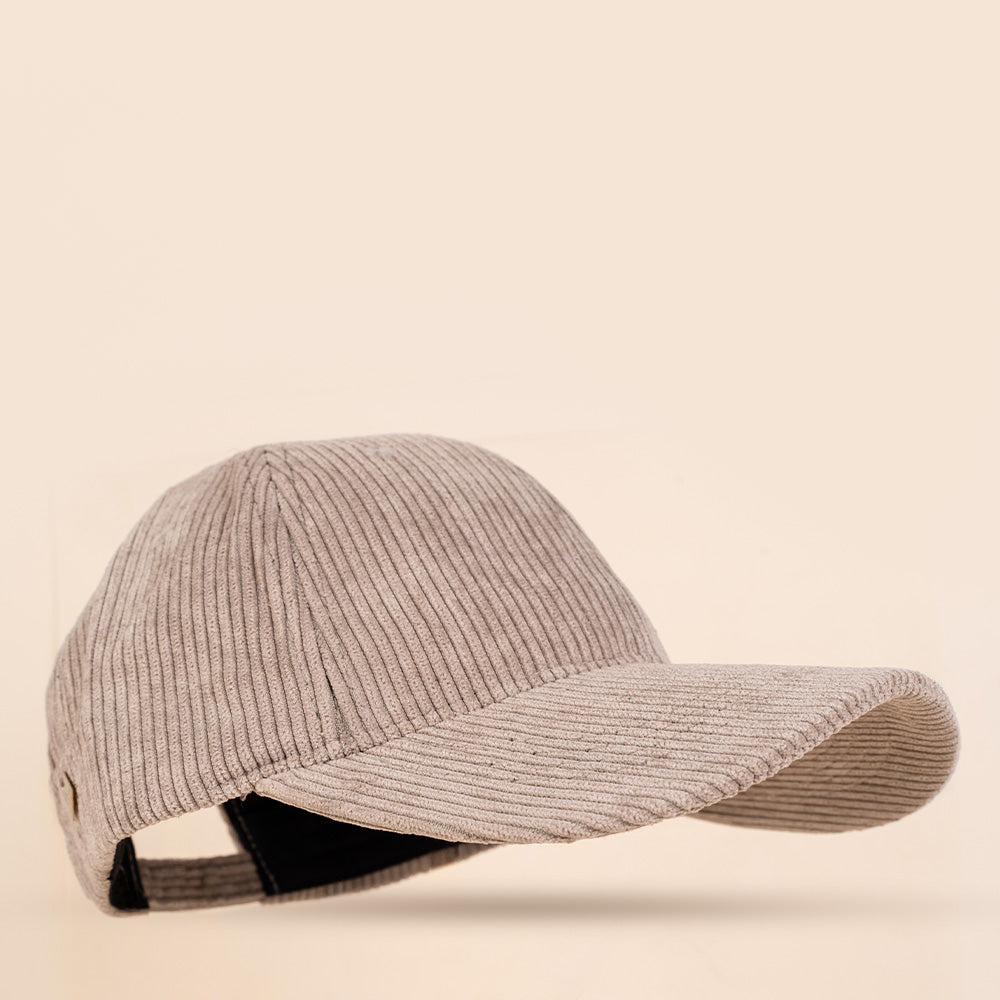 CAPPELLO CON VISIERA IN VELLUTO A COSTINE