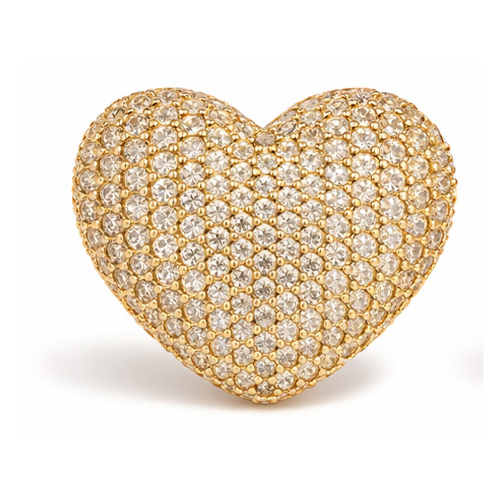 COPRI BOTTONI A FORMA DI CUORE CON STRASS