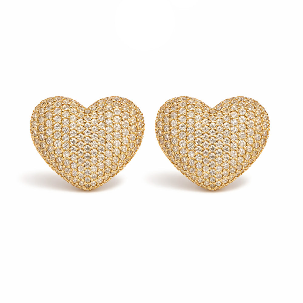 COPRI BOTTONI A FORMA DI CUORE CON STRASS