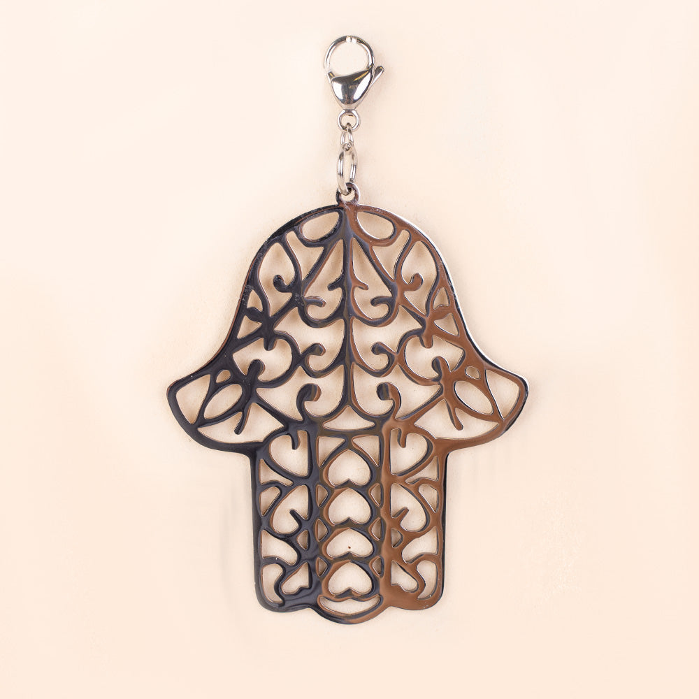 HAND OF FATIMA CARVED PENDANT