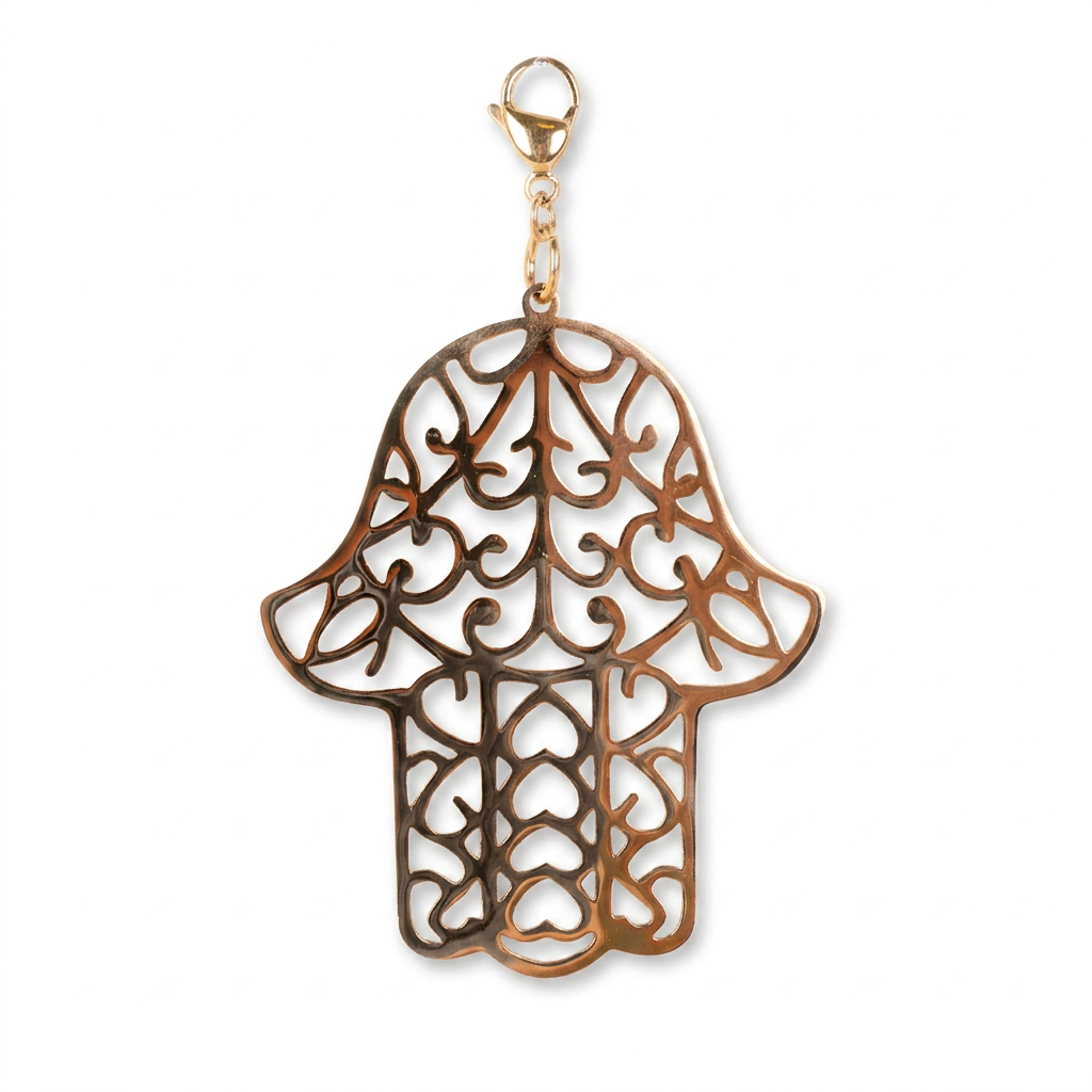 HAND OF FATIMA CARVED PENDANT