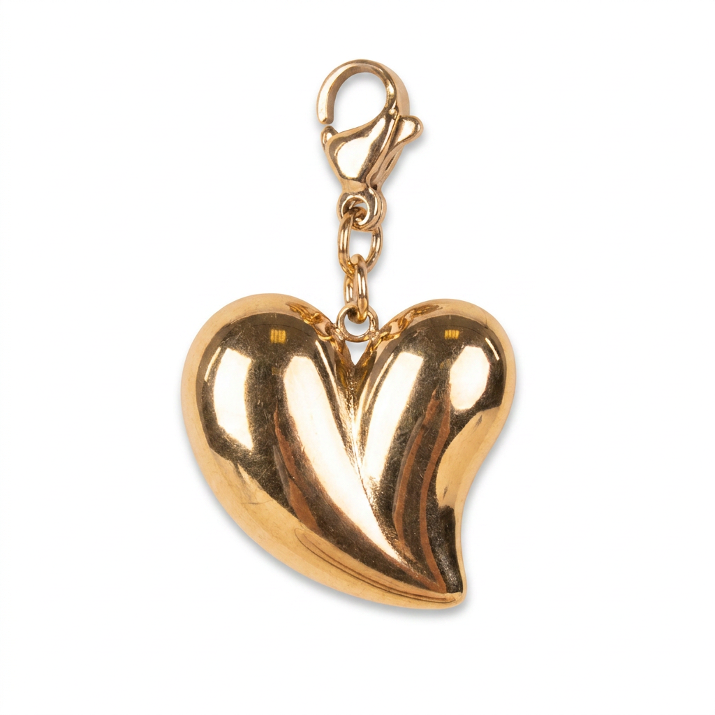 CURVED HEART PENDANT