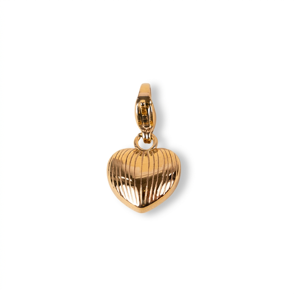 STRIPED HEART CHARM