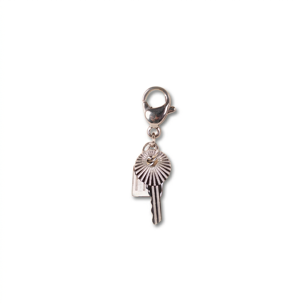 MINI STRIPED KEY CHARM
