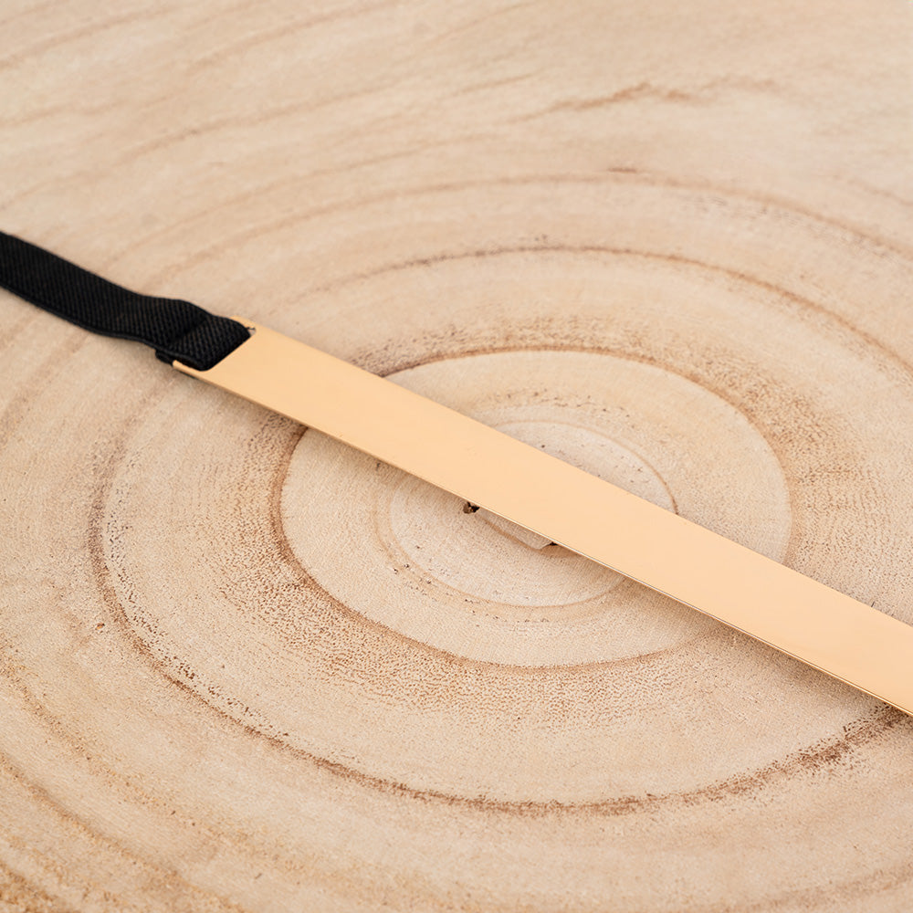 CINTURA ELASTICA CON PLACCA LUNGA IN METALLO SEMI RIGIDA