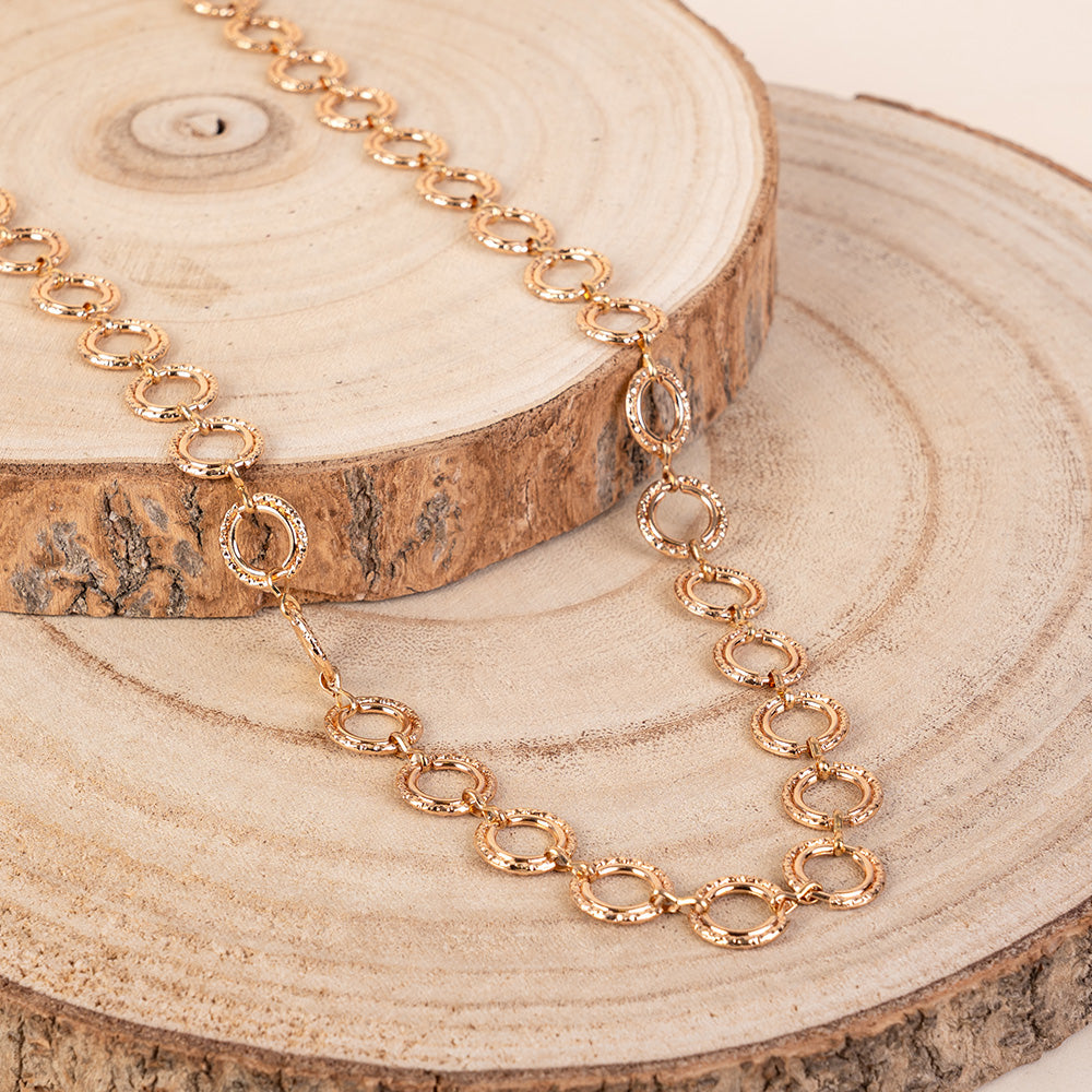 CINTURA GIOIELLO CON ELEMENTI CIRCOLARI MARTELLATI