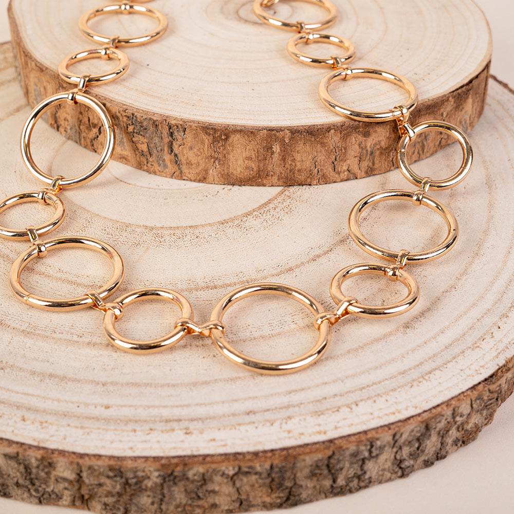 CINTURA GIOIELLO CON CERCHI DI DIVERSA GRANDEZZA