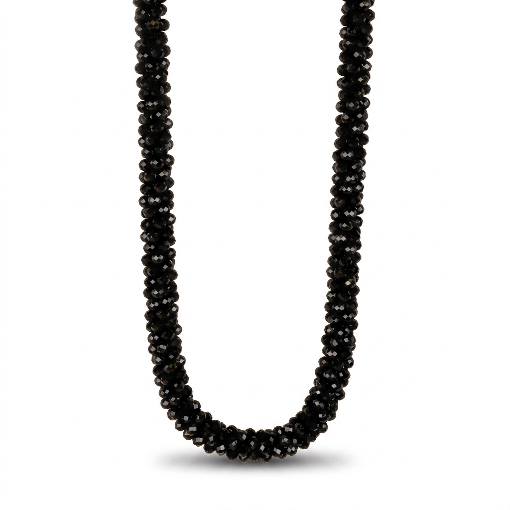 FACETED CRYSTAL CHOKER NECKLACE