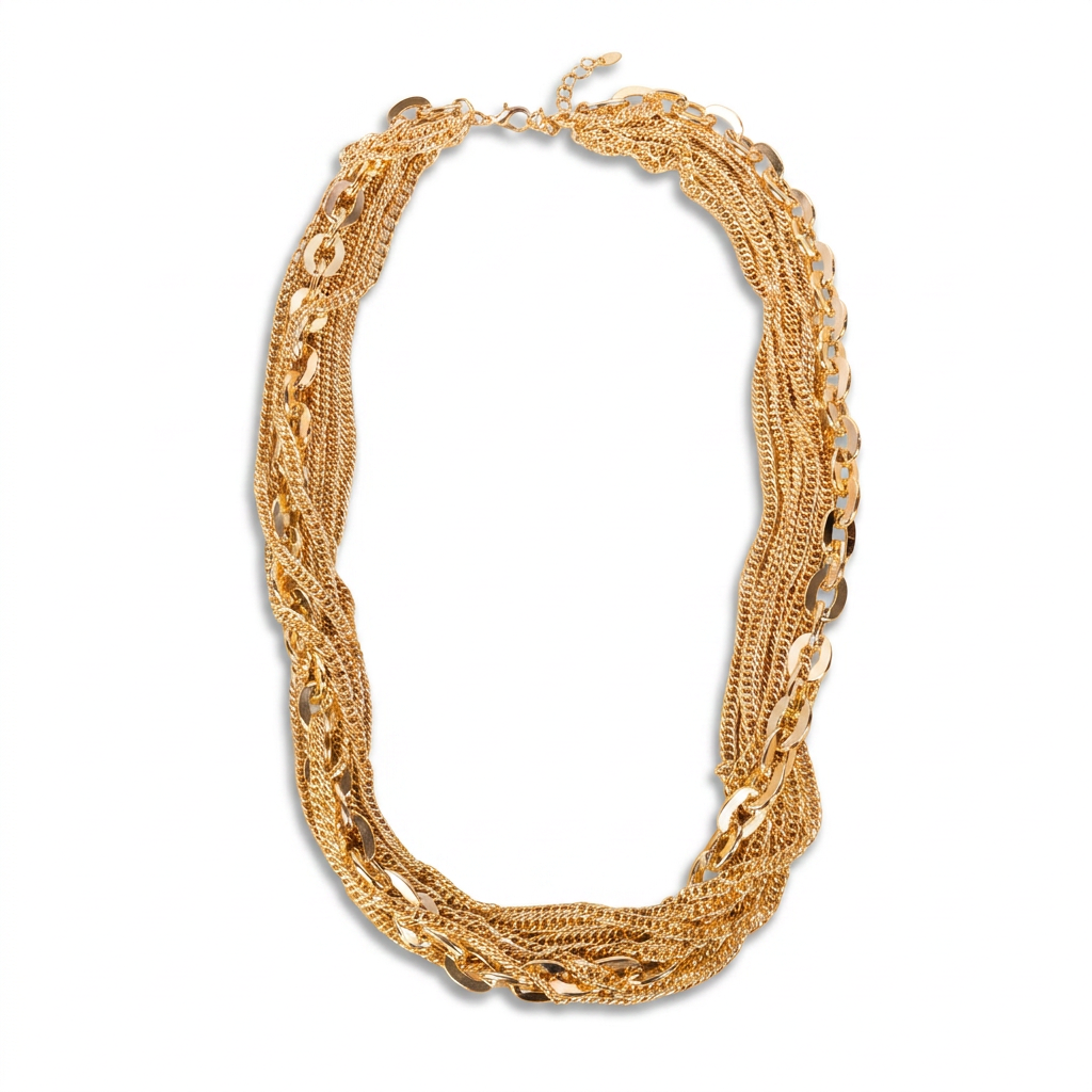 MULTI-STRAIN CHAIN ​​NECKLACE OF VARIOUS TYPES