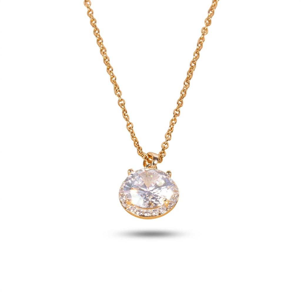 CHOKER NECKLACE WITH PENDANT LIGHT POINT