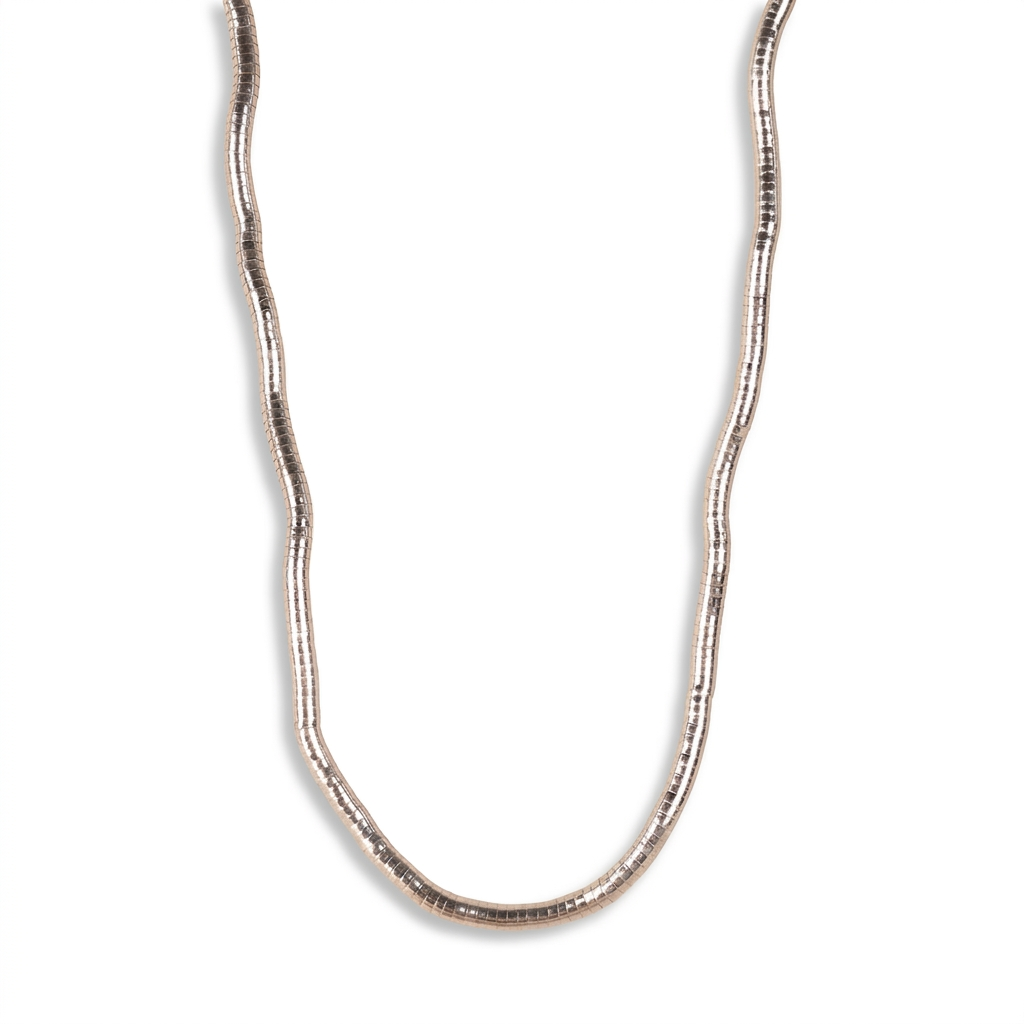 LONG ROUND SNAKE MODELLABLE NECKLACE