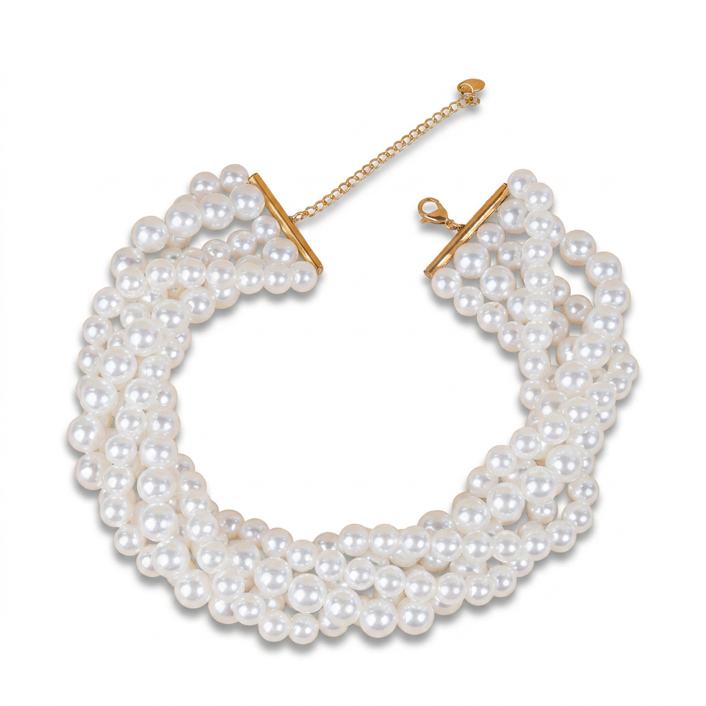 MULTI-STRAND PEARL NECKLACE