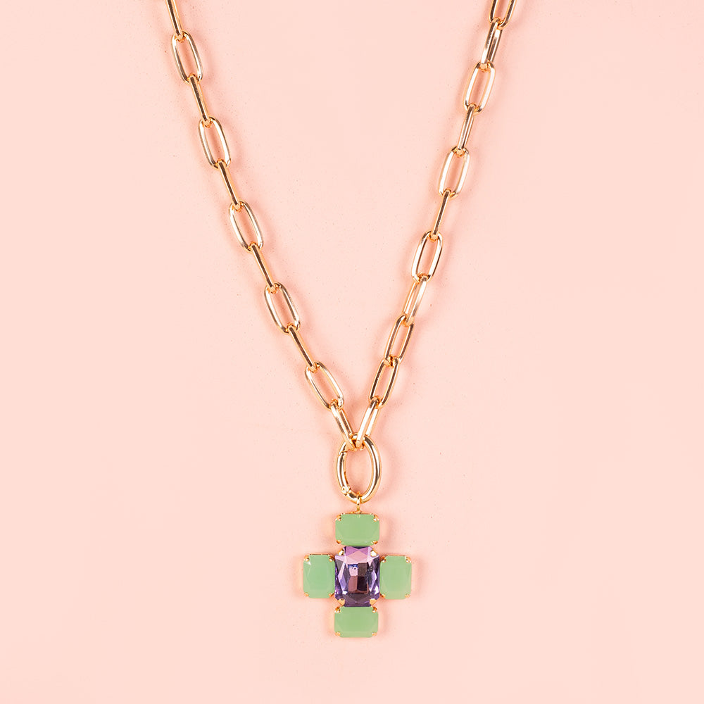 COLLANA LUNGA CON CROCE GRANDE
