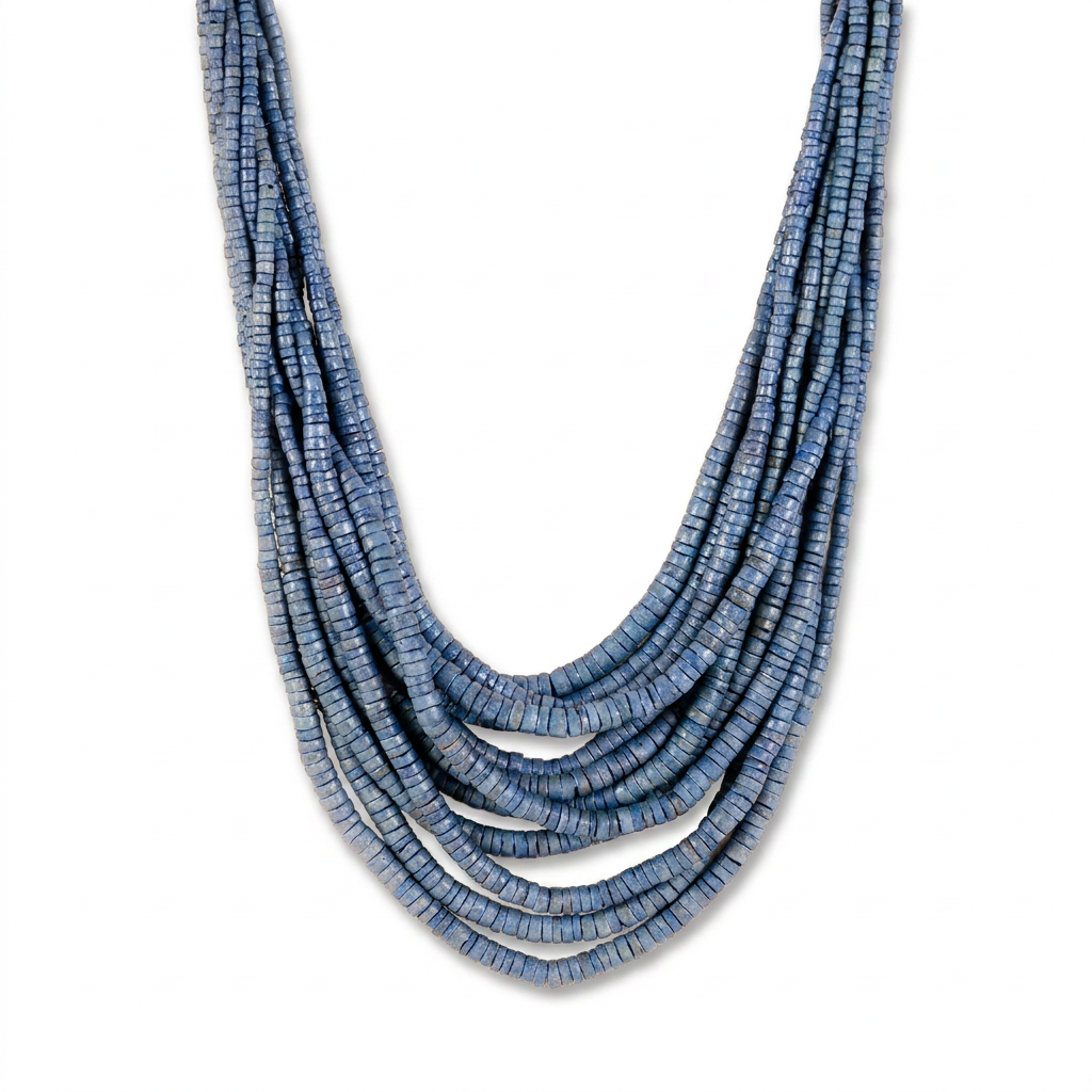 LONG MULTI-STRAIN COLORED NECKLACE
