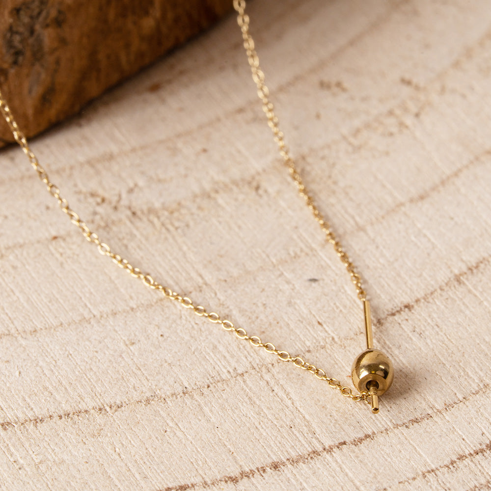COLLANA GIROCOLLO FINA CON CHIUSURA AD AGO SCORREVOLE
