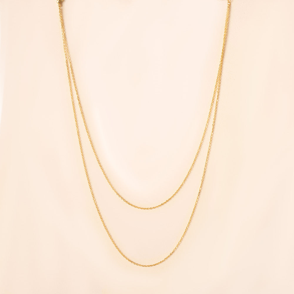 COLLANA GIROCOLLO CON DOPPIO FILO FINO