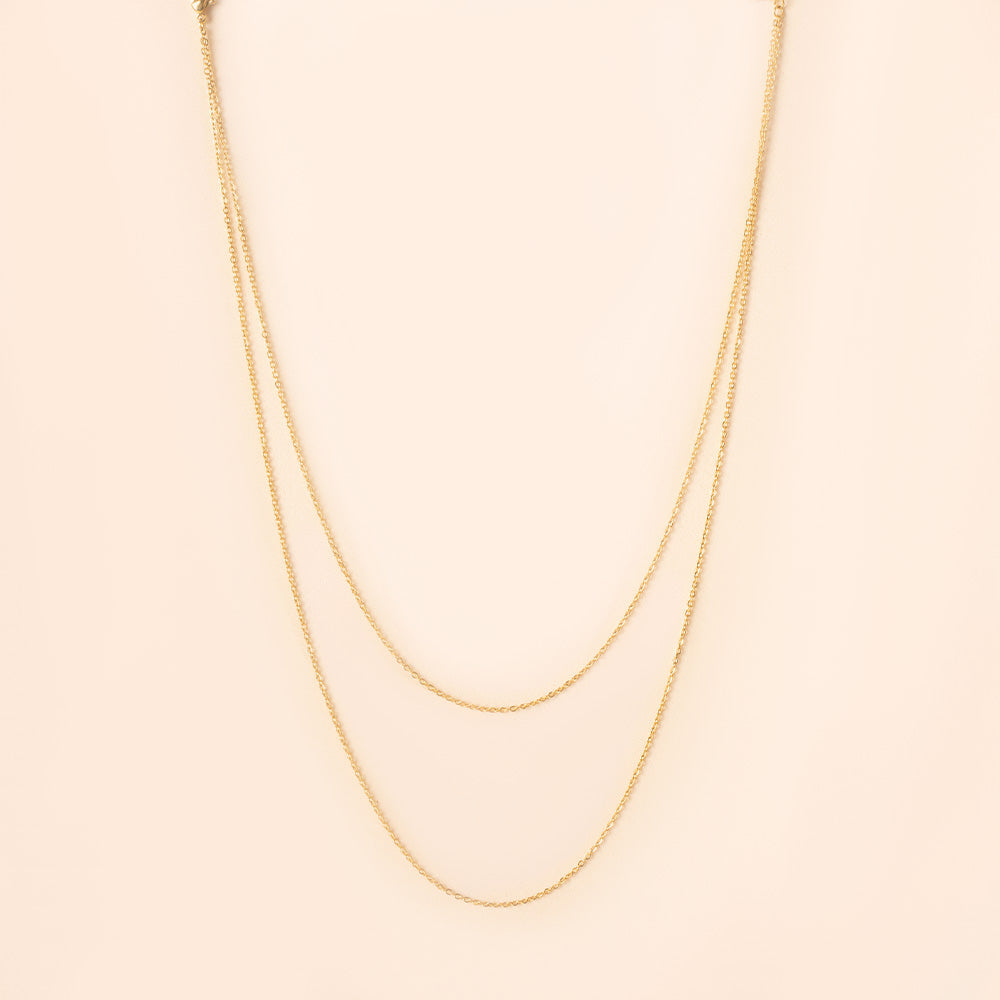 DOUBLE THIN THREAD CHOKER NECKLACE