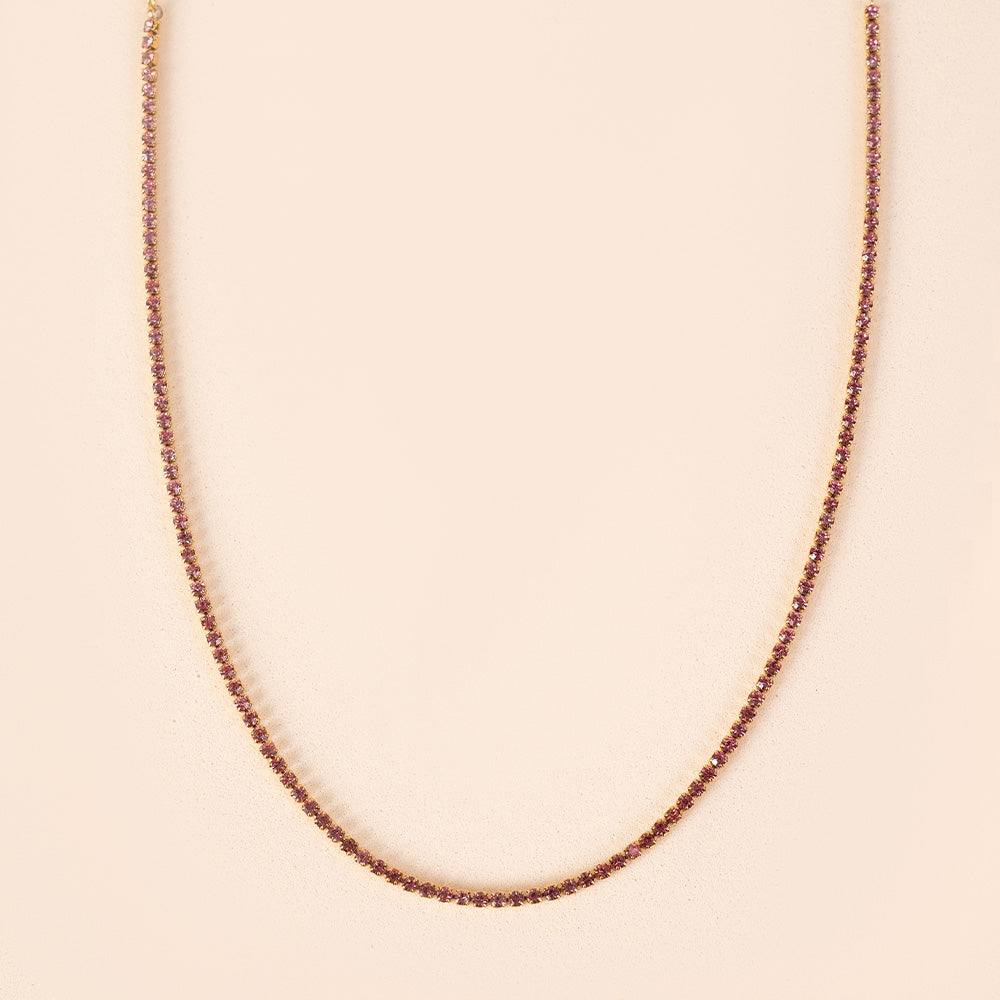 COLORFUL TENNIS MODEL CHOKER NECKLACE