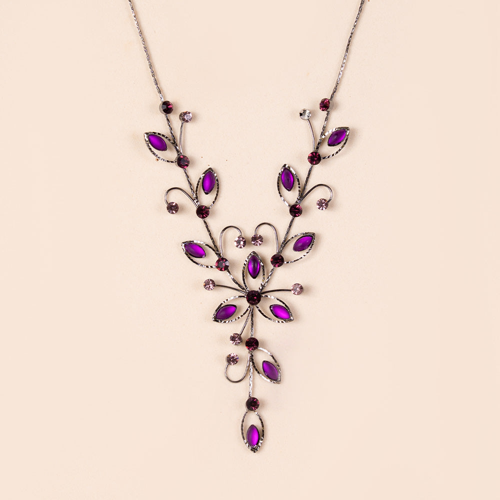 NECKLACE WITH GRADATION BRANCHES