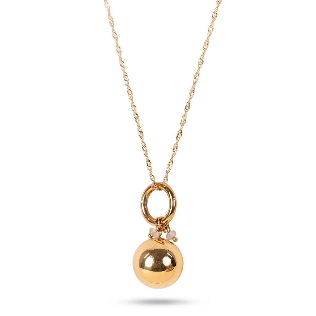 ANGEL CALLER NECKLACE WITH STONES