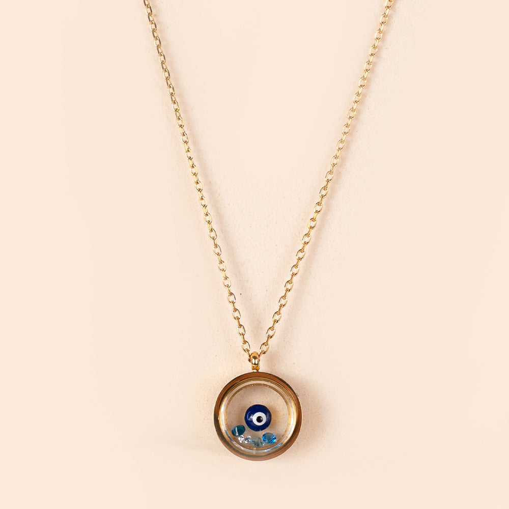 CHOKER NECKLACE WITH ALLAH EYE PENDANT