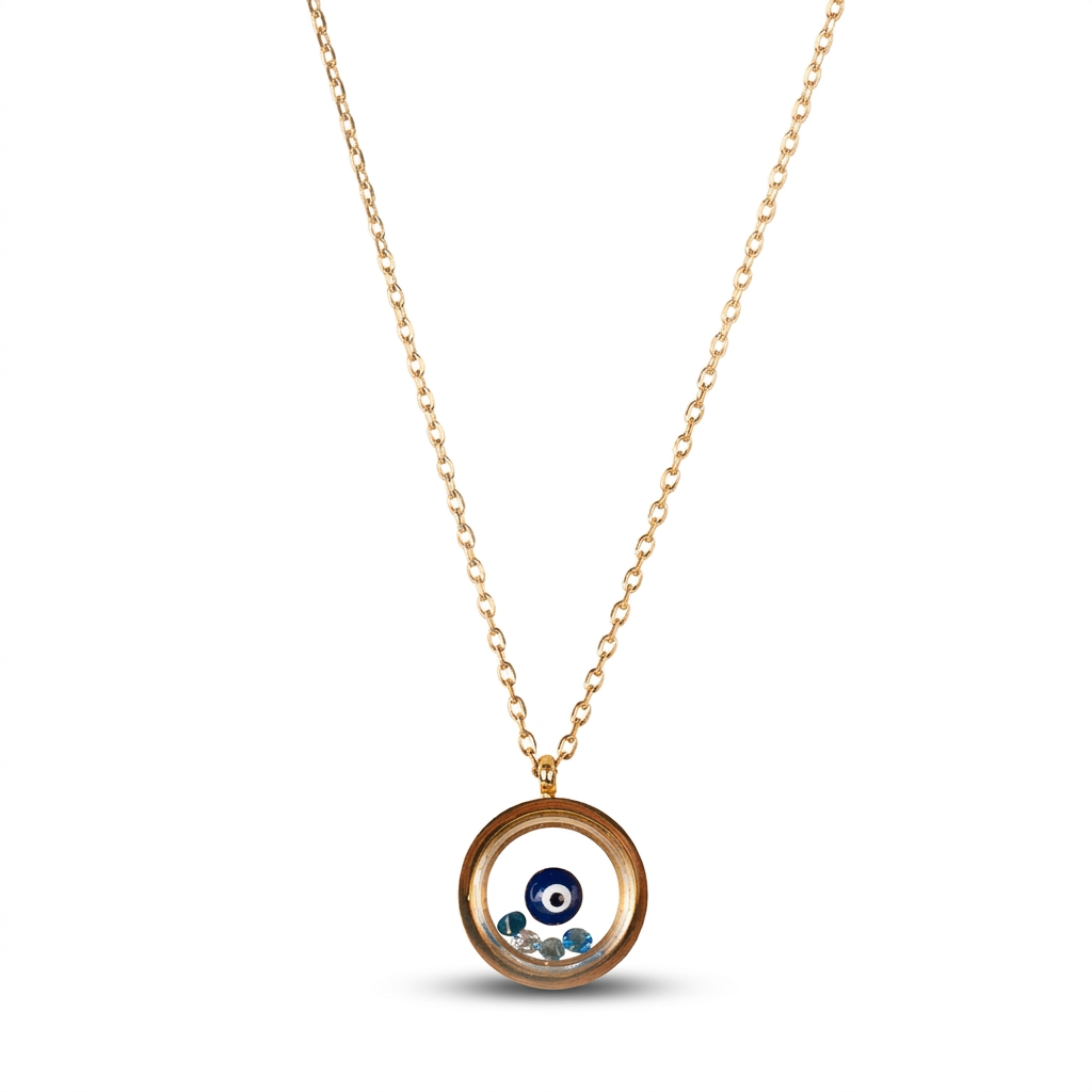 CHOKER NECKLACE WITH ALLAH EYE PENDANT