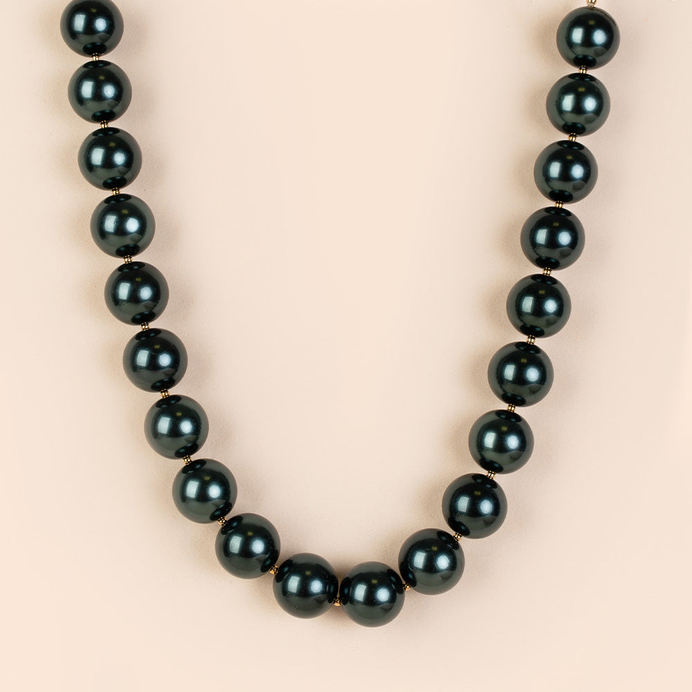 COLLANA GIROCOLLO CON PERLE SPECCHIATE LUCIDE GRANDI