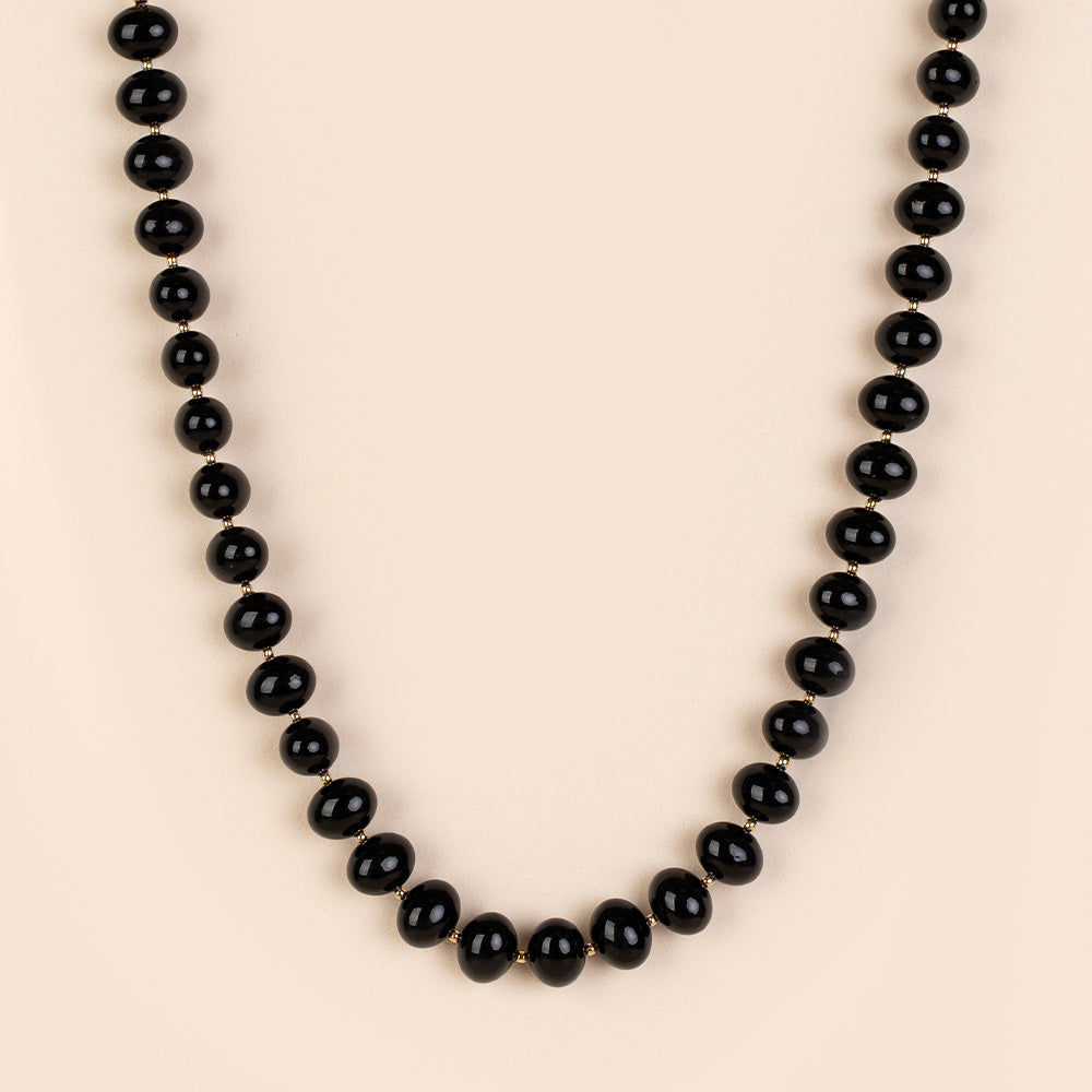 COLLANA GIROCOLLO CON PERLE OVALI