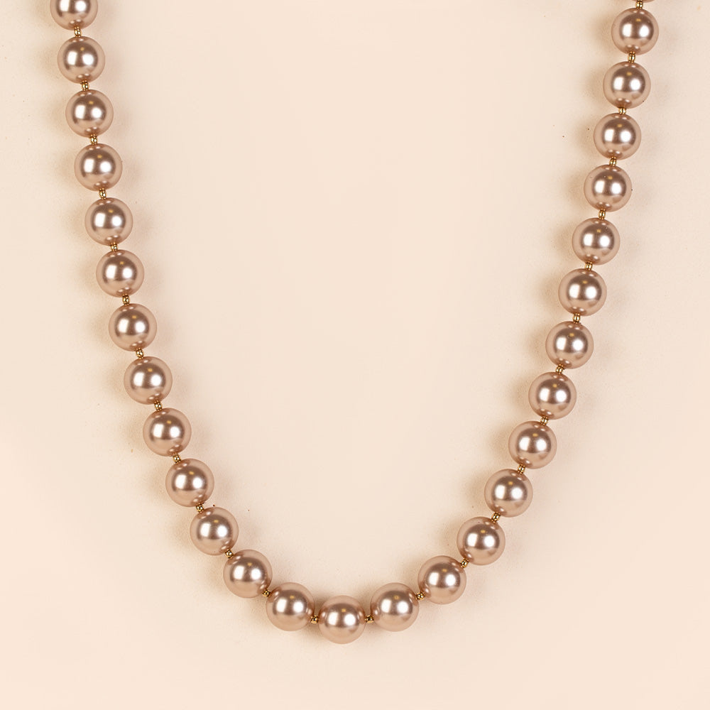 COLLANA GIROCOLLO CON PERLE SPECCHIATE LUCIDE