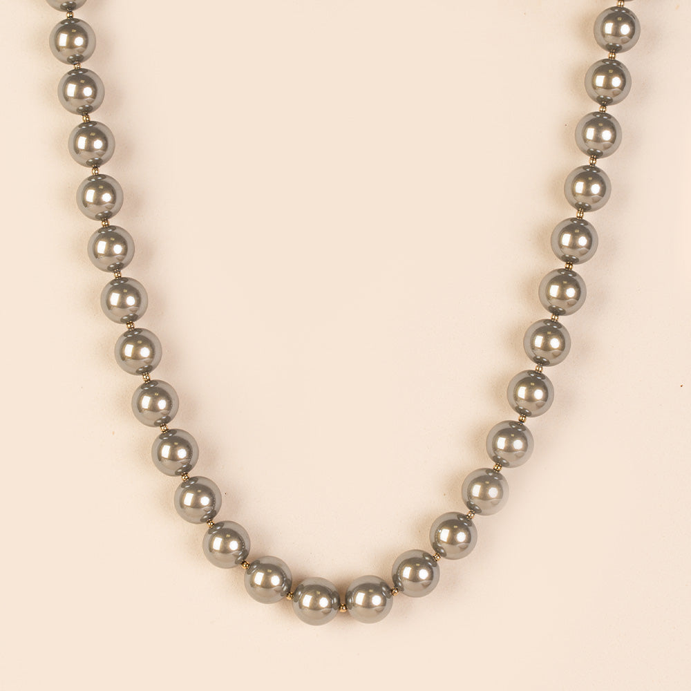 COLLANA GIROCOLLO CON PERLE SPECCHIATE LUCIDE