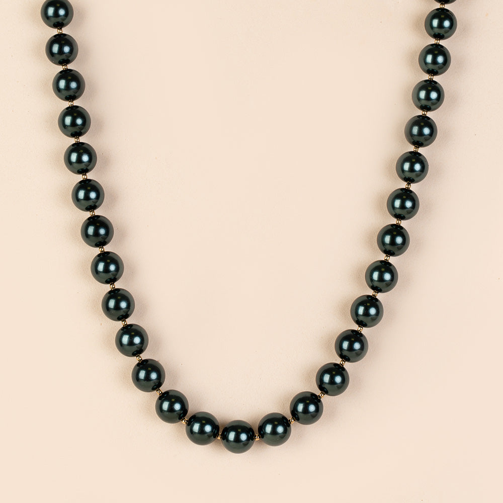 COLLANA GIROCOLLO CON PERLE SPECCHIATE LUCIDE