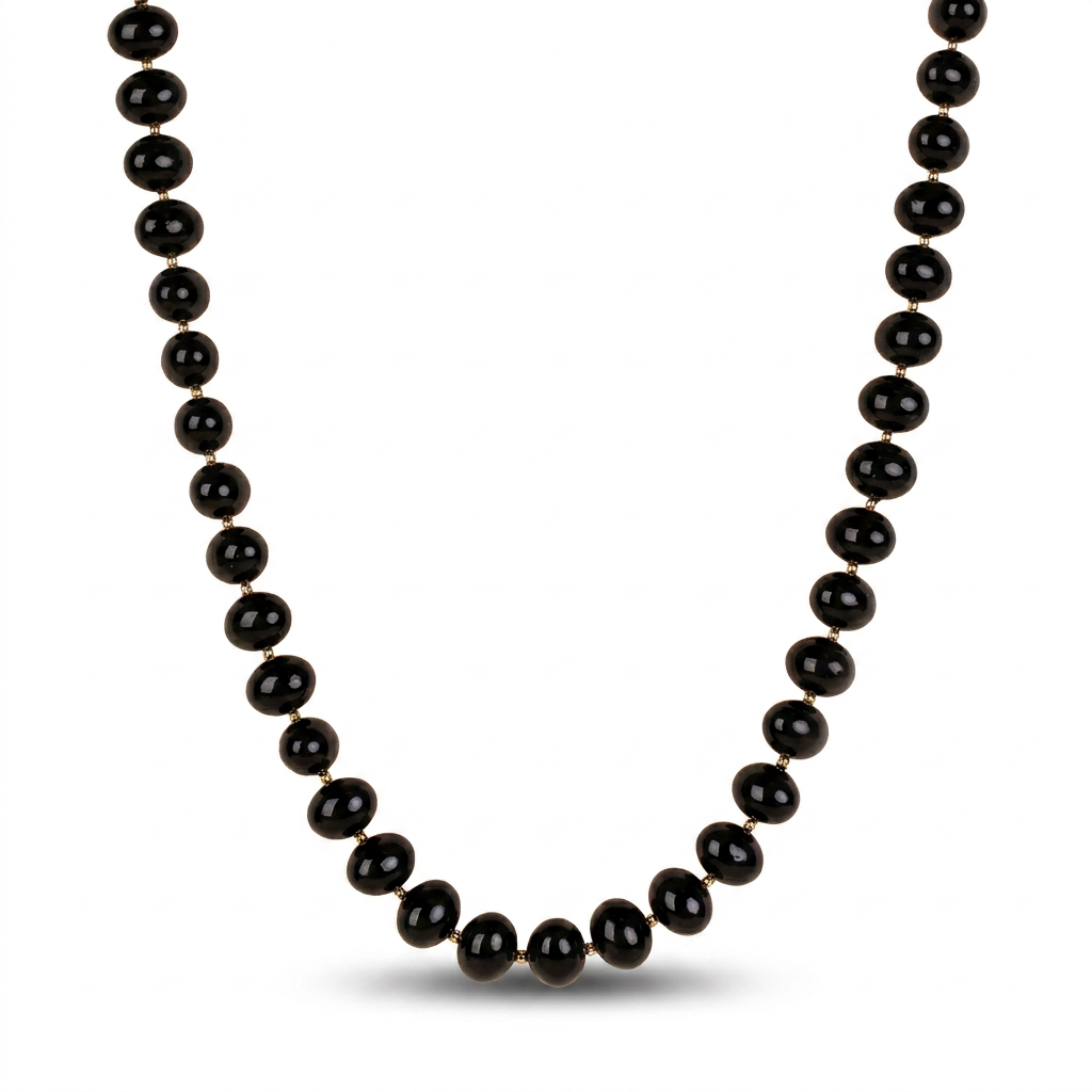 CHOKER NECKLACE WITH LARGE OVAL PEARLS