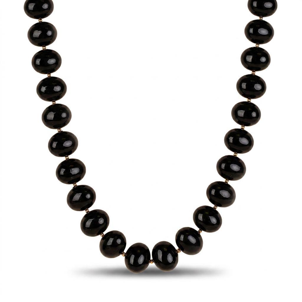 CHOKER NECKLACE WITH LARGE OVAL PEARLS