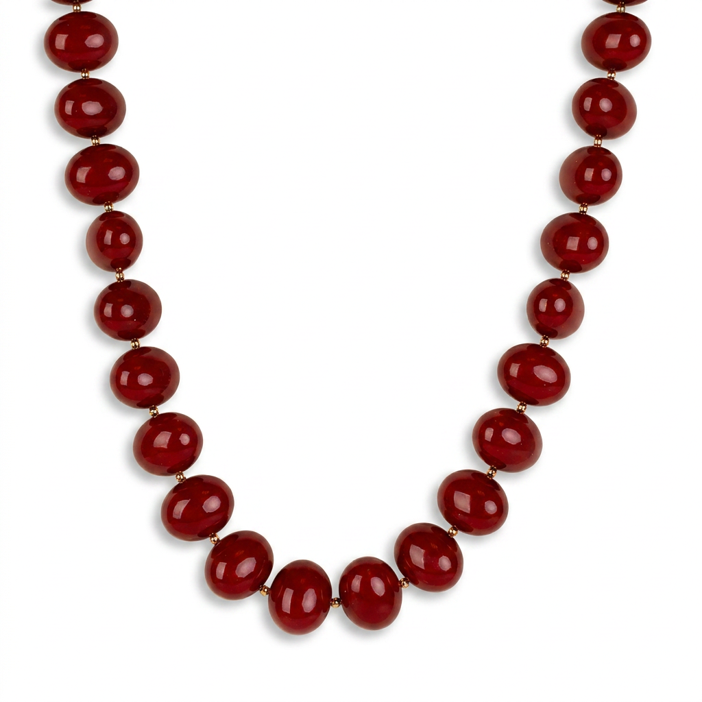 CHOKER NECKLACE WITH LARGE OVAL PEARLS