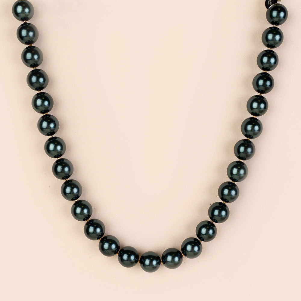 COLLANA GIROCOLLO CON PERLE SPECCHIATE LUCIDE