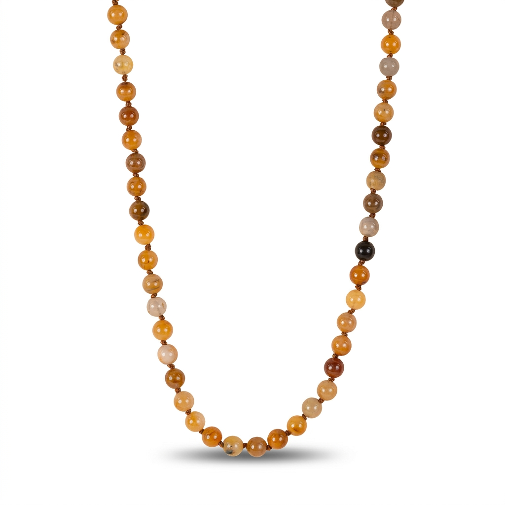 LONG COLORED STONES NECKLACE