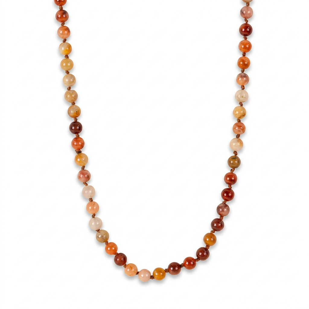 LONG COLORED STONES NECKLACE