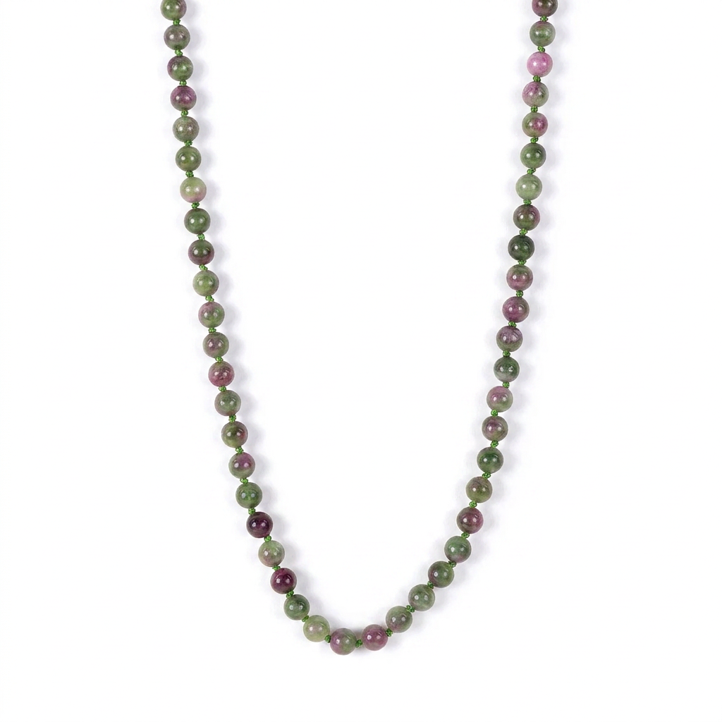 LONG COLORED STONES NECKLACE