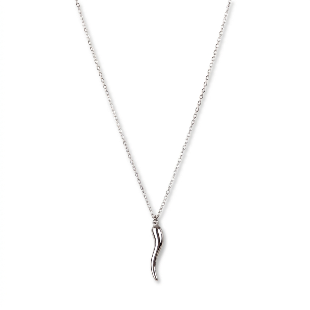 CHOKER NECKLACE WITH LARGE HORN PENDANT