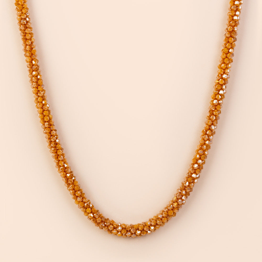 COLLANA LUNGA CRISTALLI SFACCETTATI