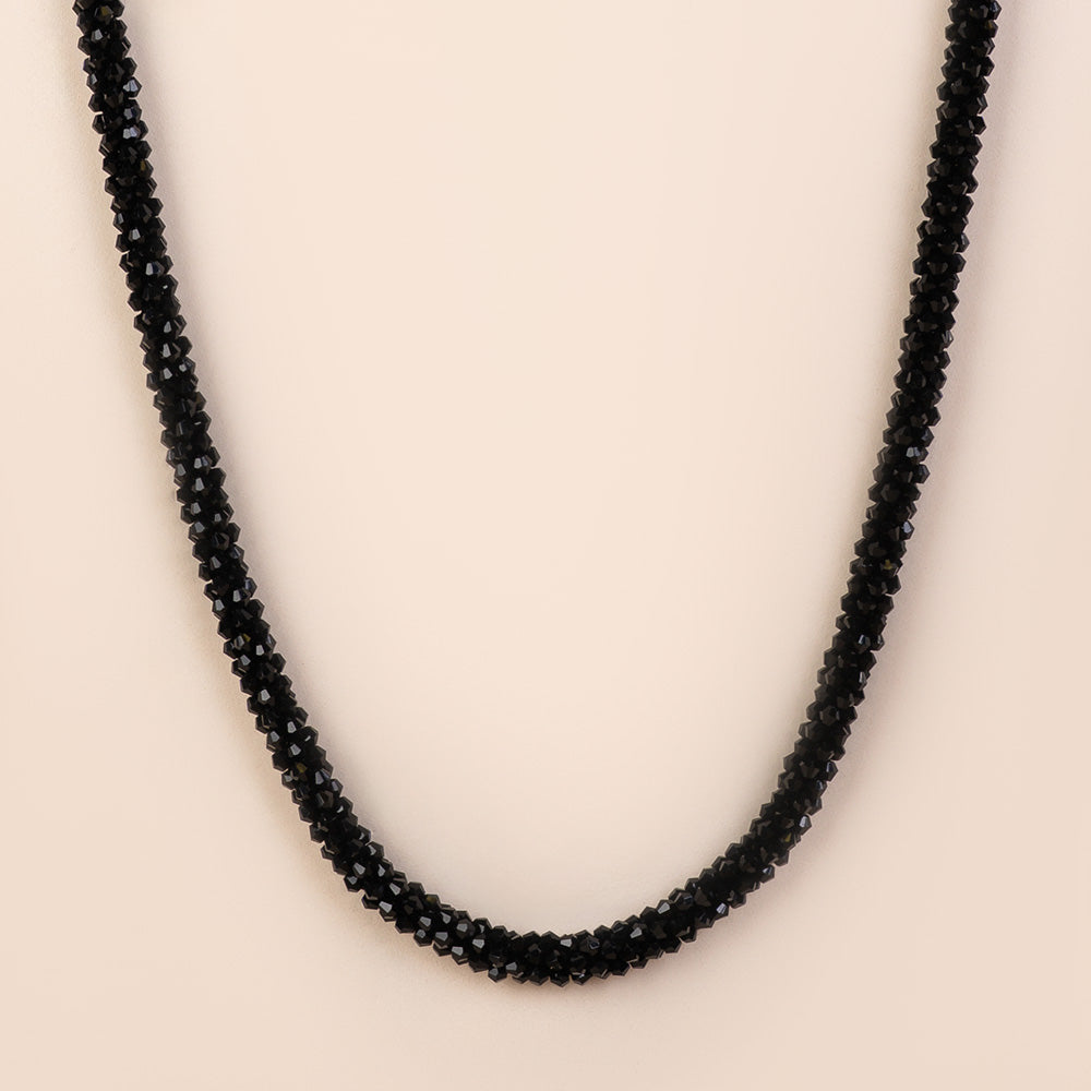 COLLANA LUNGA CRISTALLI SFACCETTATI