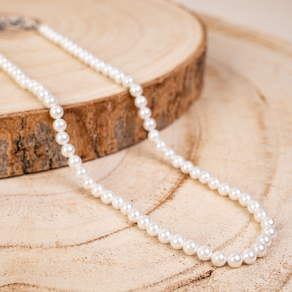 COLLANA A GIROCOLLO DI PERLE CON DIVERSI DIAMETRI