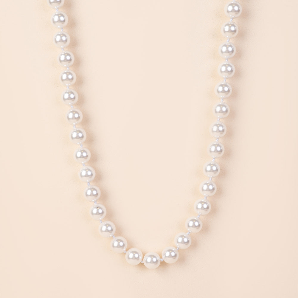 COLLANA A GIROCOLLO DI PERLE CON NODI