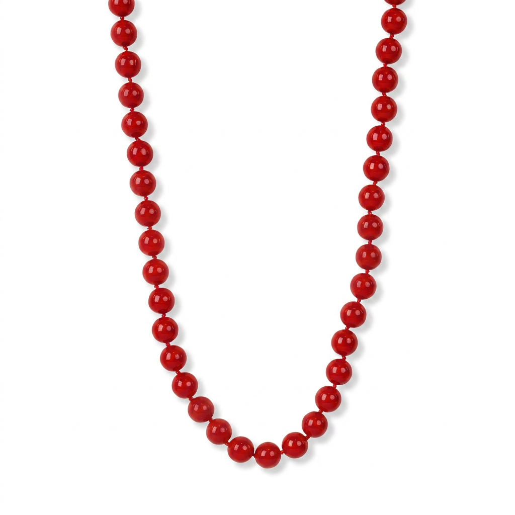 COLLANA A GIROCOLLO DI PERLE CON NODI