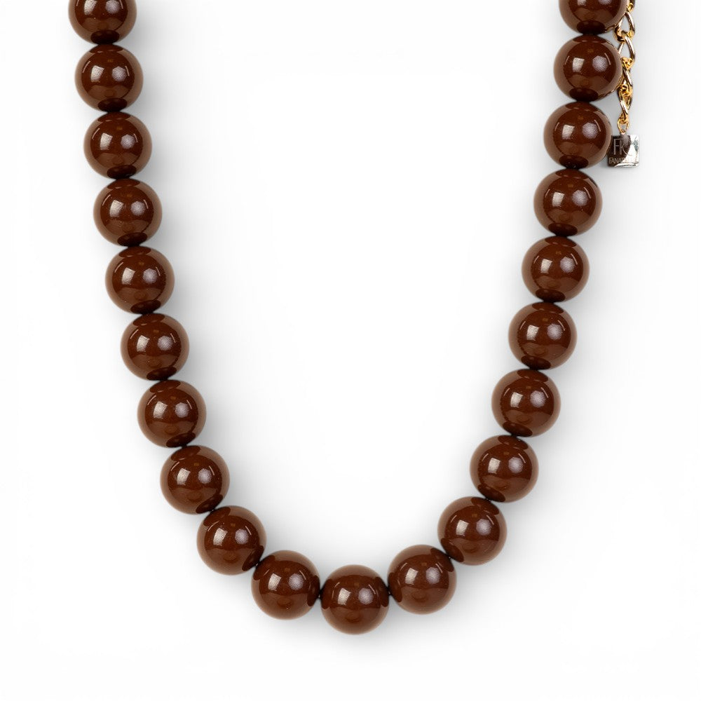 COLLANA GIROCOLLO CON SFERE COLORATE