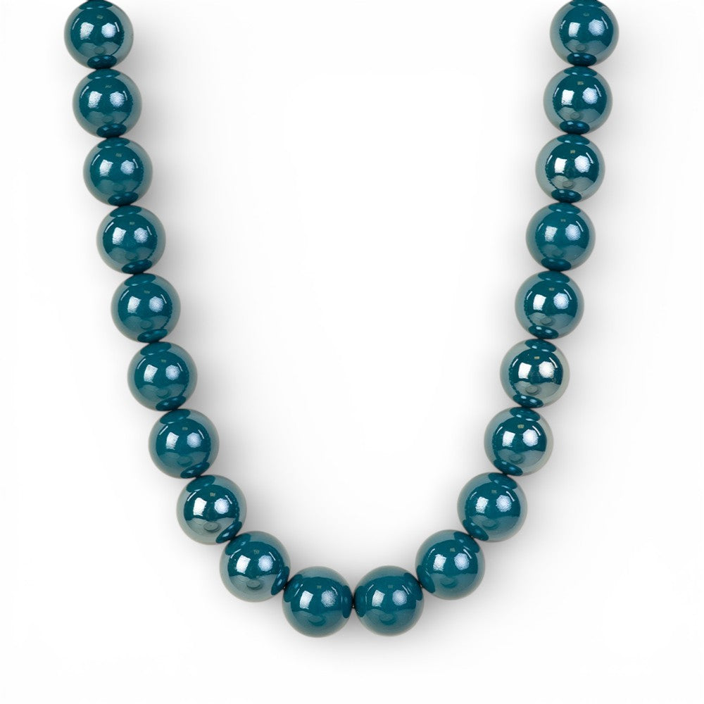 COLLANA GIROCOLLO CON SFERE COLORATE