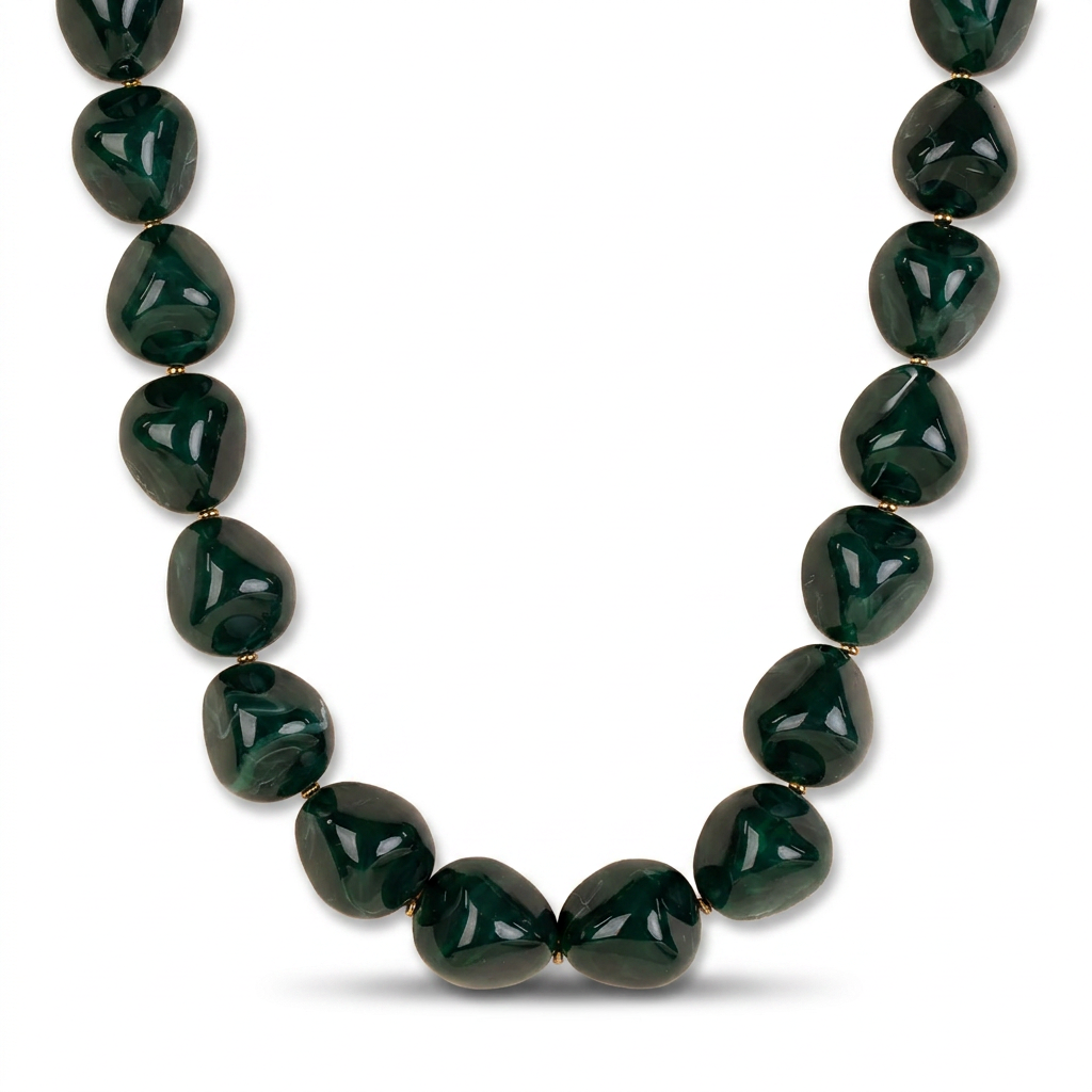 COLLANA GIROCOLLO CON PIETRE ASIMMETRICHE COLORATE