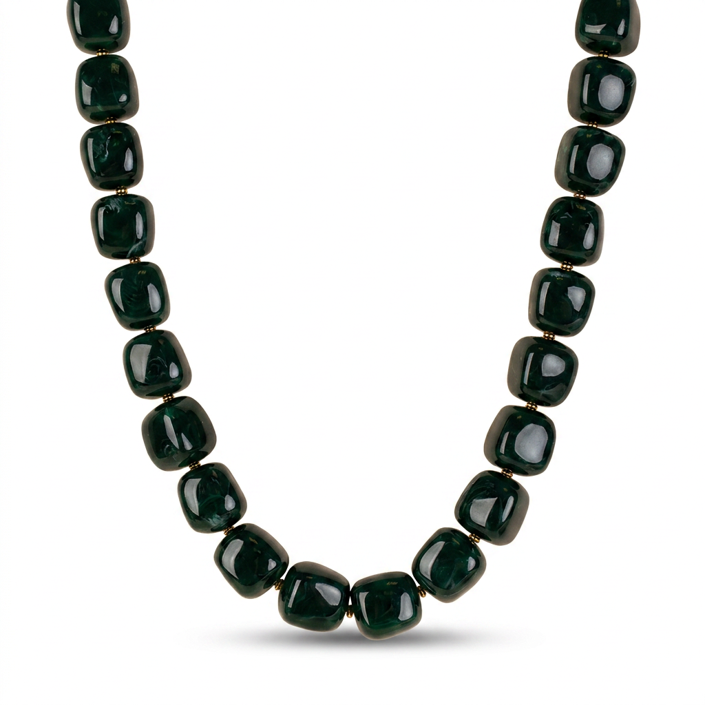 COLLANA GIROCOLLO CON PIETRE A CUBO IRREGOLARE