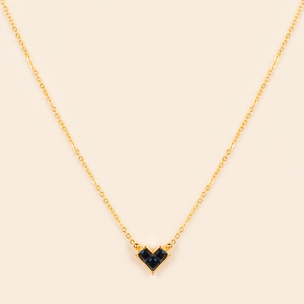 COLLANA GIROCOLLO CON CUORE QUADRATO